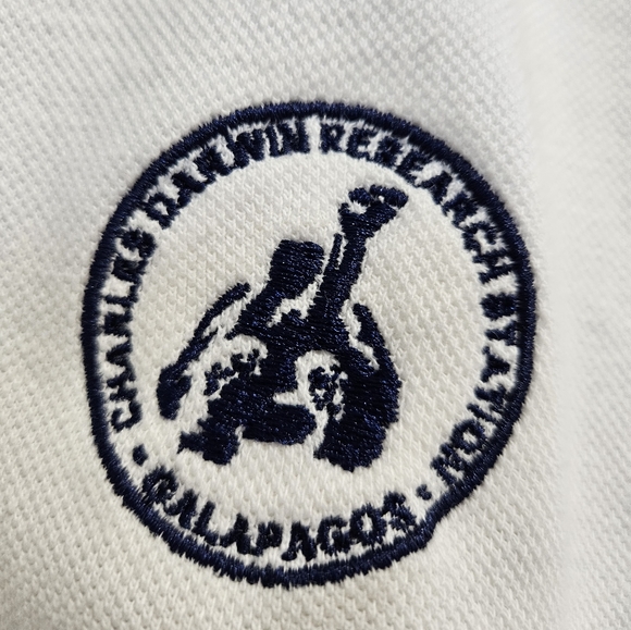Charles Darwin Vintage Cropped Polo Shirt - Size US XL - Picture 3 of 6